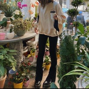 SKY AND SPARROW RIBBED FLARE LEGGINGS